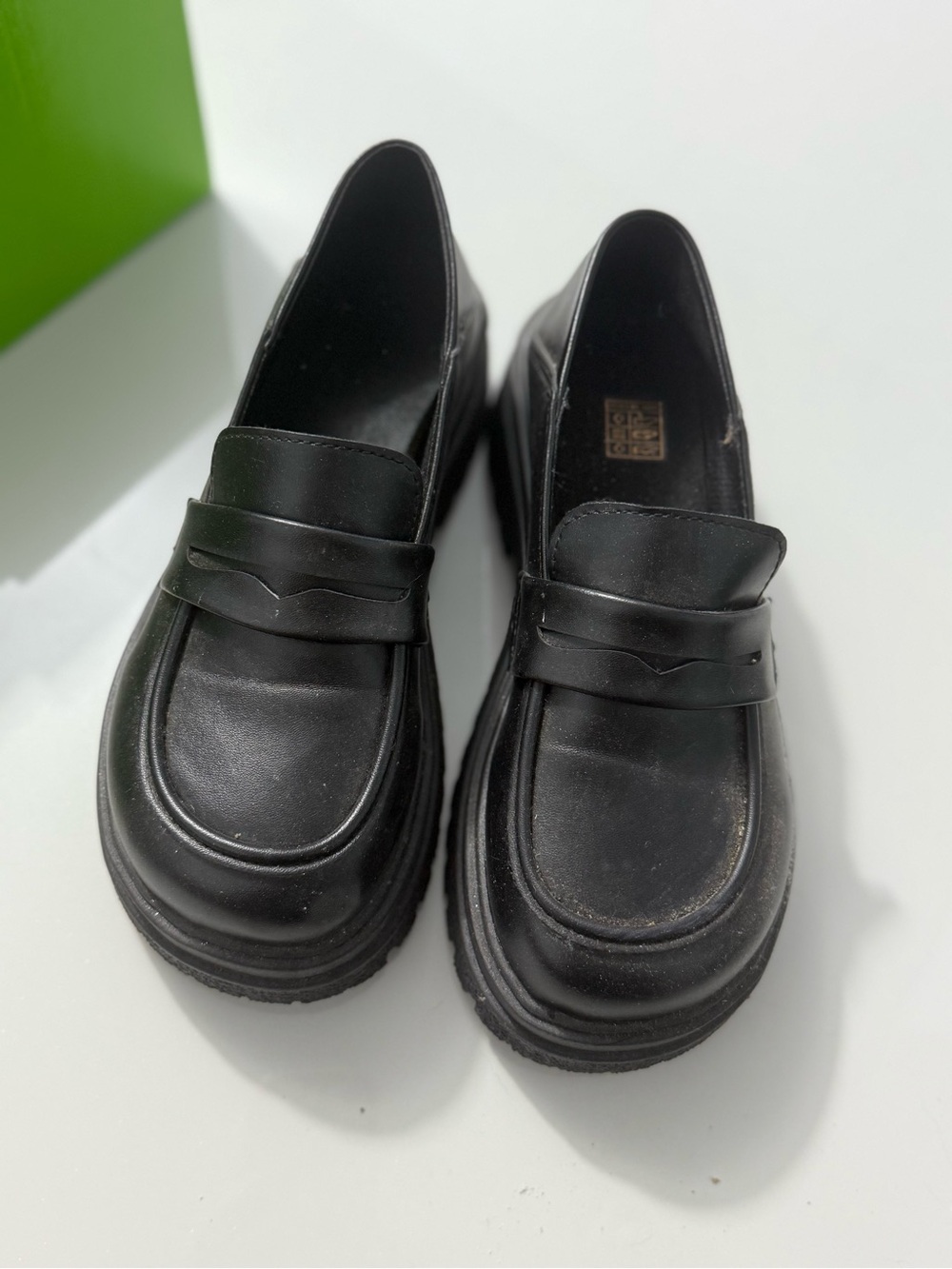 Classic Black Women's Platform Loafers